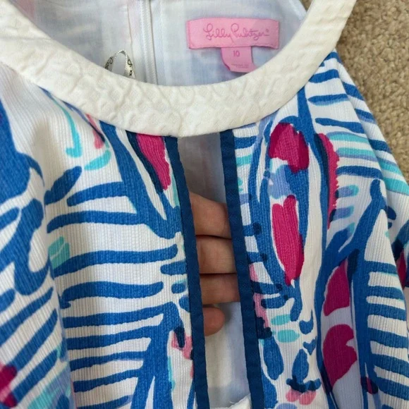 Lilly Pulitzer Blue and Pink Patterned Dress - Picture 3 of 3